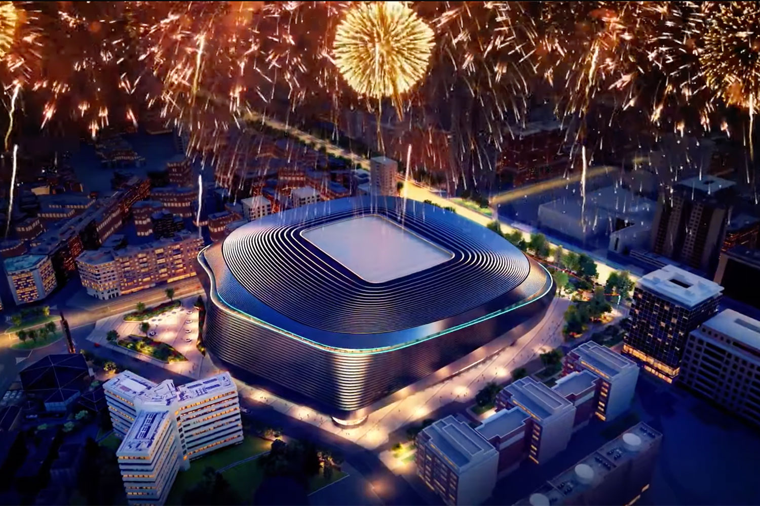 Nuevo vídeo futurista del estadio Santiago Bernabéu